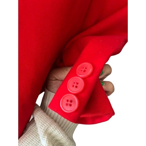 Pendelton womens red cropped short hip length 100 percent wool winter coat 10 - Picture 4 of 12